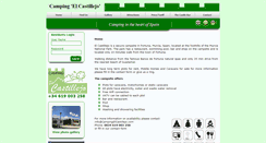 Desktop Screenshot of campingelcastillejo.com